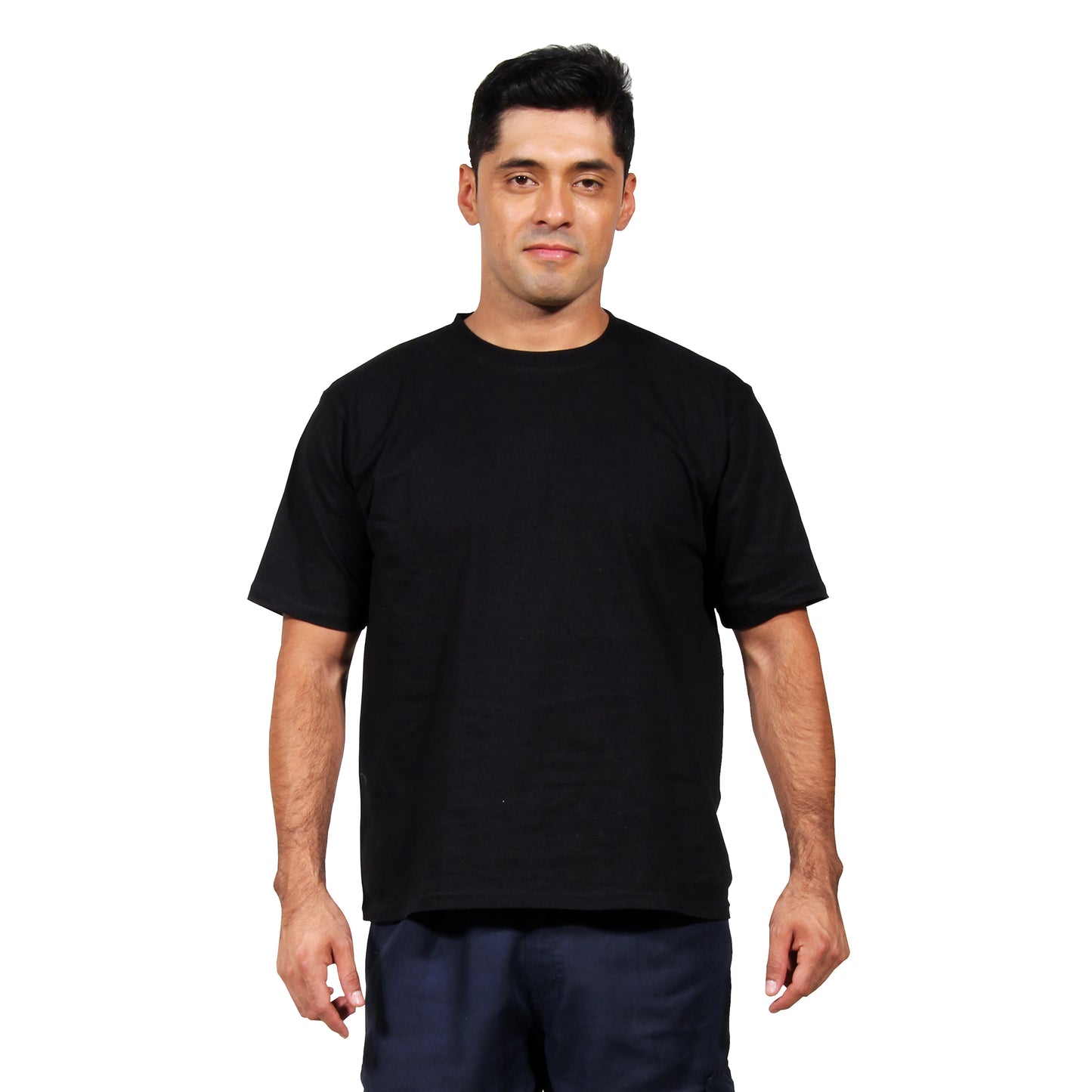Polera Polo Hombre M/Corta Negra