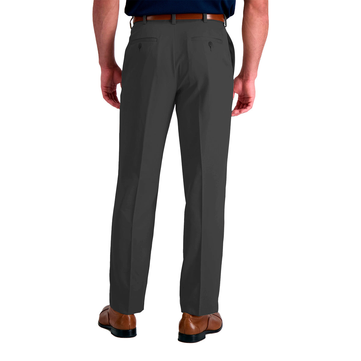 Pantalón de Gabardina Pinzado Gris