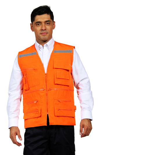 Chaleco Geologo Naranja Unisex