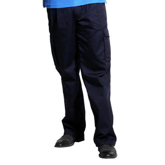 Pantalón Gabardina Cargo Ejecutivo Azul Marino