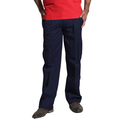 Pantalón Gabardina Cargo Ejecutivo Azul Marino