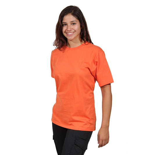 Polera Polo Mujer M/Corta Naranja