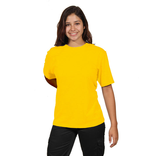 Polera Polo Mujer M/Corta Amarilla