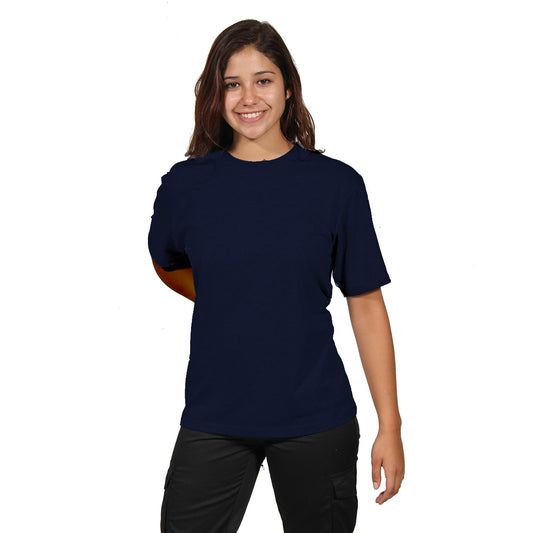 Polera Polo Mujer M/Corta Azul Marino