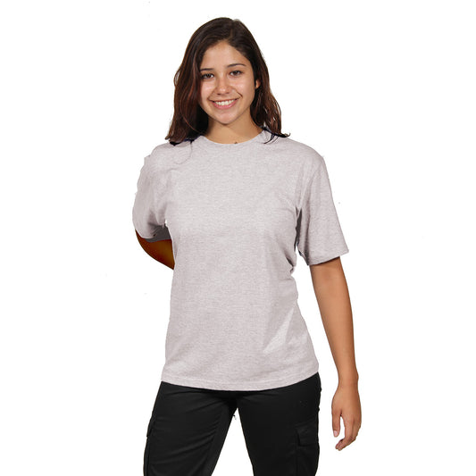 Polera Polo Mujer M/Corta Gris Perla