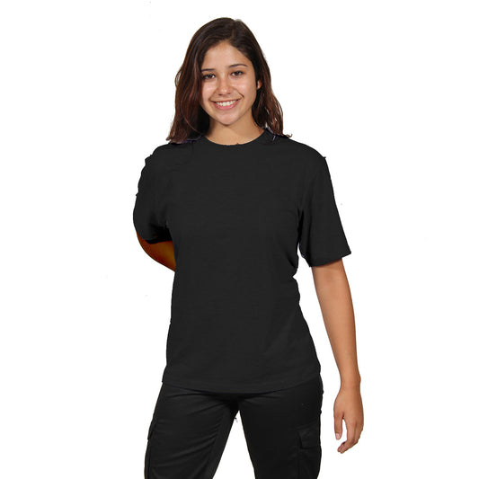 Polera Polo Mujer M/Corta Negra